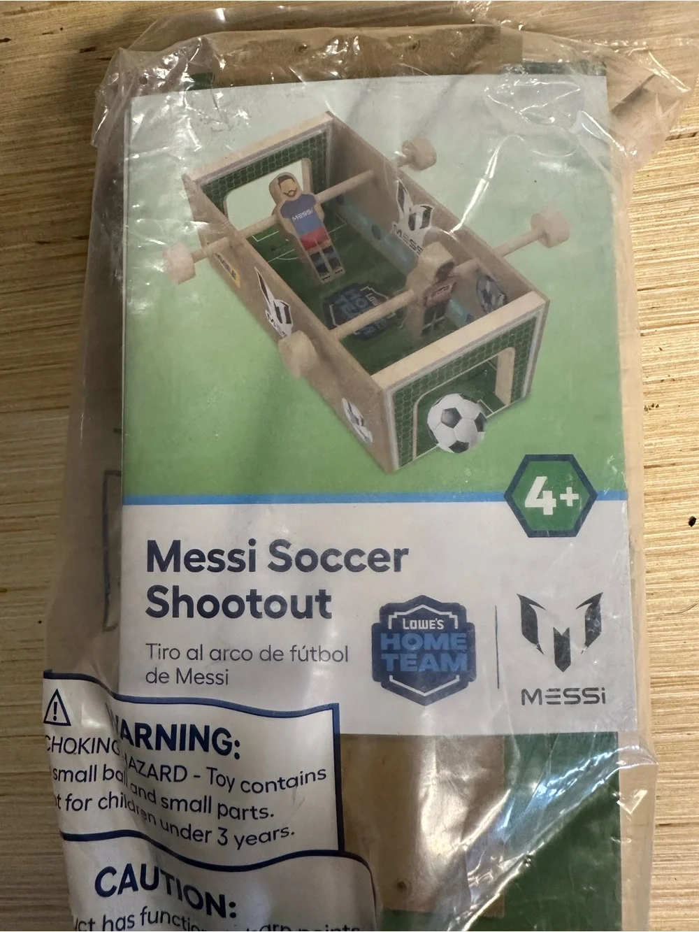 Wooden Tabletop Soccer Playset - Green - Messi Collection